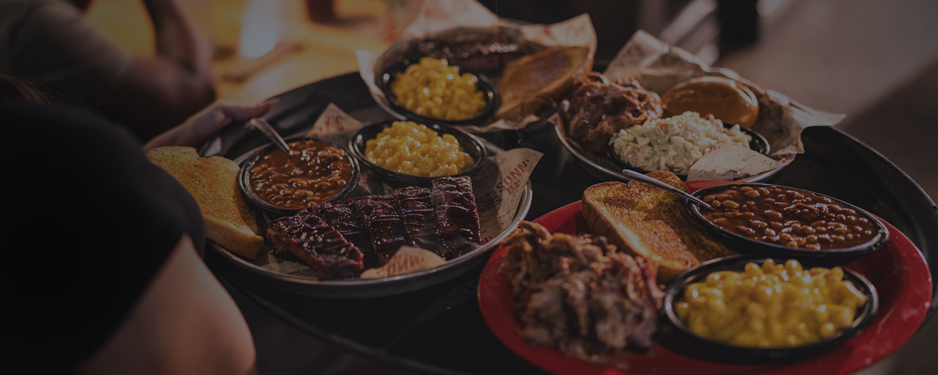 Friends enjoy BBQ at Sonny's