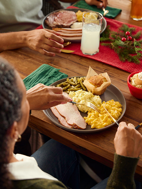 Sonny's BBQ on Holiday party table