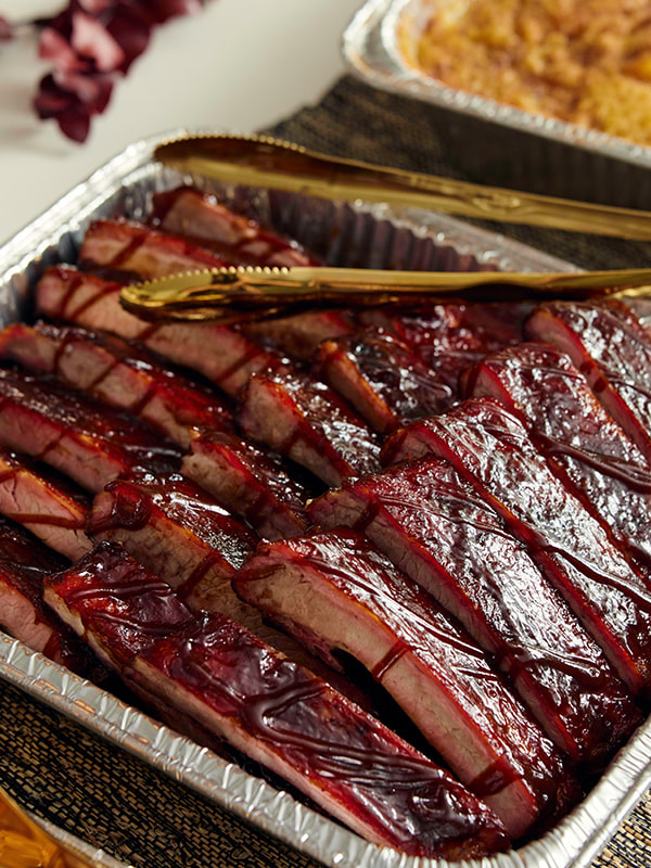 Sonny's BBQ set up at an office