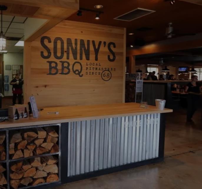 Sonny's BBQ reception desk