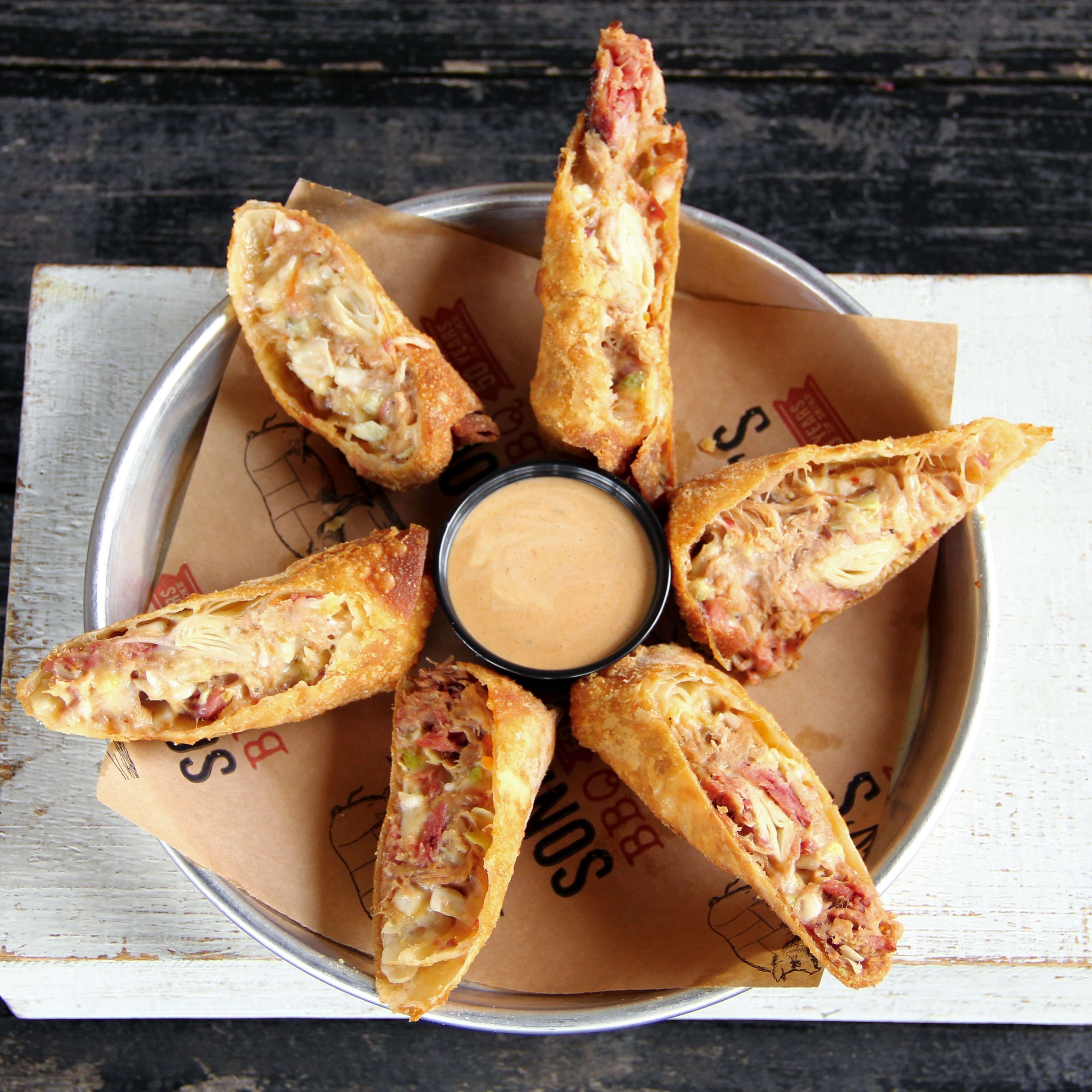 Sonny's Menu Spotlight BBQ Pork Egg Rolls Sonny's BBQ