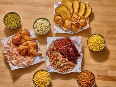 Four Meat Bundle family meal at Sonny's BBQ