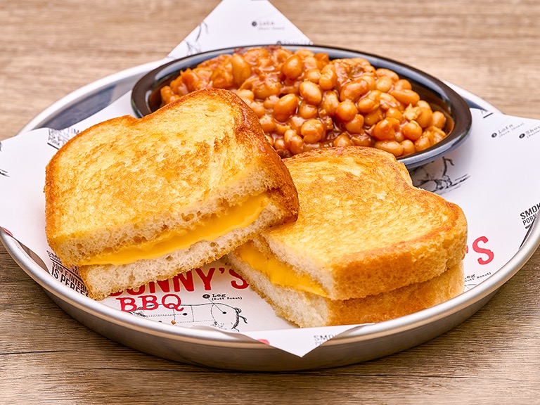Grilled cheese kid's meal at Sonny's BBQ