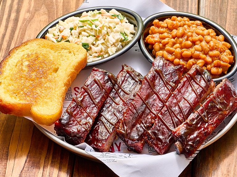 Signature BBQ St Louis Sweet and Smokey Ribs at Sonny's BBQ