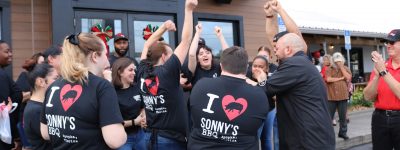 Apopka Sonny's BBQ Team celebrates