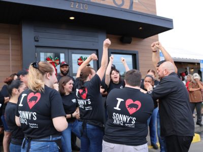 Apopka Sonny's BBQ Team celebrates