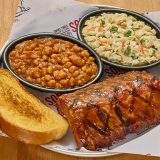 Baby Back Ribs Pitmaster Lunch Plate with two sides at Sonny's BBQ
