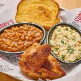Smoked quarter chicken Pitmaster Lunch Plate with two sides at Sonny's BBQ