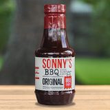 A bottle of Sonny's BBQ Original BBQ sauce.