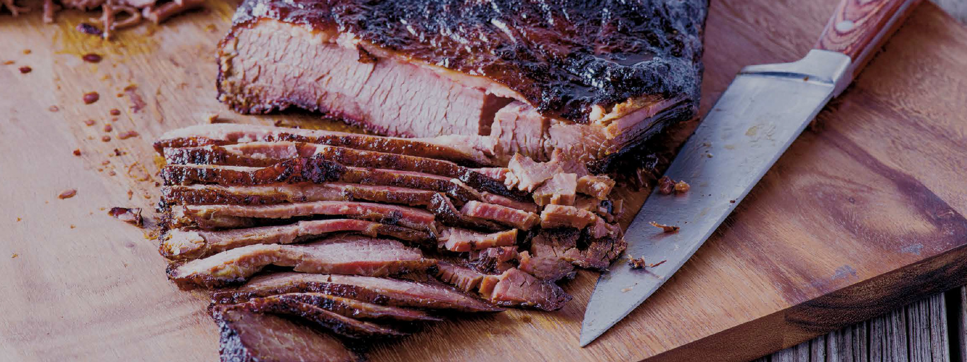 Freshly sliced Sonny's BBQ Brisket