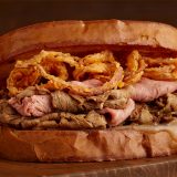 Seasonal menu Prime Rib sandwich at Sonny's BBQ