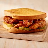 Spring seasonal menu golden tender BBQ sandwich at Sonny's BBQ