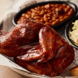 Spring seasonal menu sweet peach BBQ chicken at Sonny's BBQ