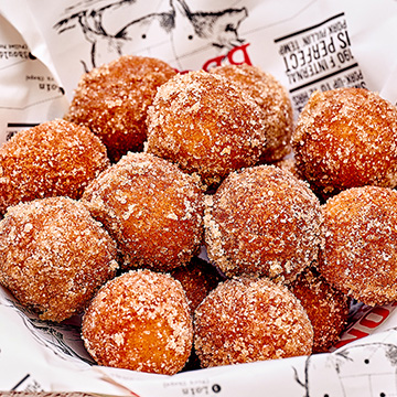 Free Cinnamon Sugar Donut Holes with Entree Purchase