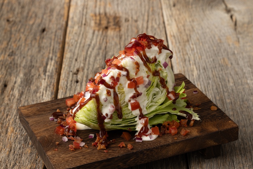 Summer Seasonal Menu BBQ Wedge Salad at Sonny's BBQ.