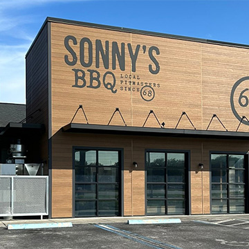 Exterior Shot of Sonny's BBQ location