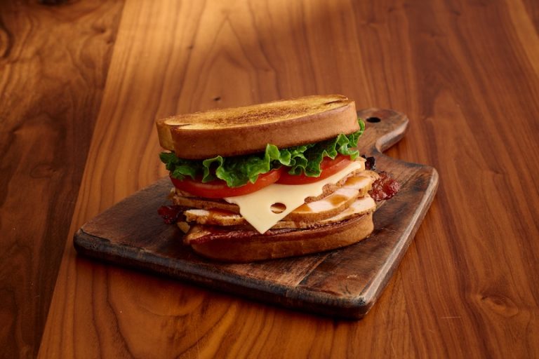 Fall Seasonal Menu Maple BBQ Turkey Club at Sonny's BBQ.