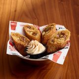 Fall Seasonal Menu Pecan Pie Egg Rolls at Sonny's BBQ.