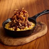 Fall Seasonal Menu Pulled Pork Mac & Cheese at Sonny's BBQ.