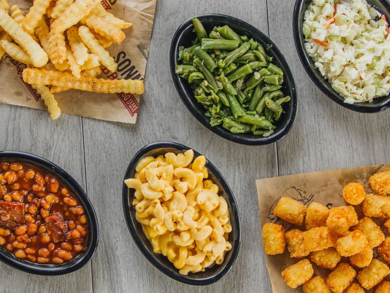 Spread of the Best BBQ Sides at Sonny's.