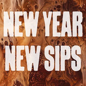 Closeup shot of coca-cola with text reading 