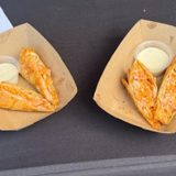 Buffalo Chicken Egg Rolls on table