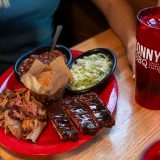 Pork & Rib Combo on a table