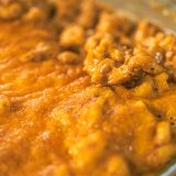 Pan of smoked mac & cheese