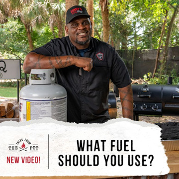 Pitmaster smiles with text that reads 