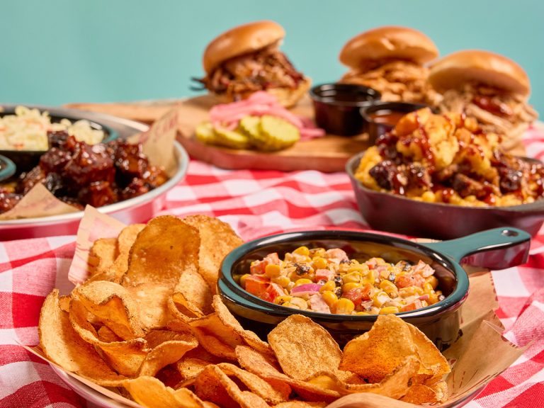 Spread of Sonny's Seasonal Menu on Table