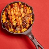 Brisket Mac and Cheese skillet from Sonny's BBQ.