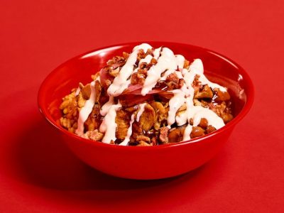 Sonny's Build Your Own BBQ Bowl on Table.
