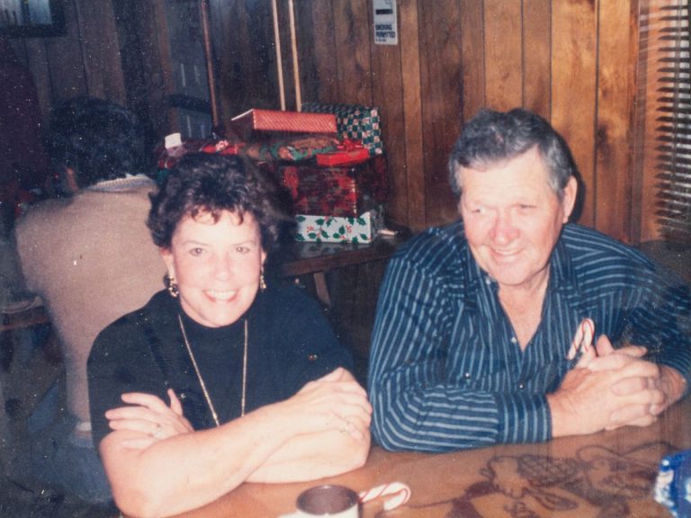 Sonny and his wife Lucille sit at table